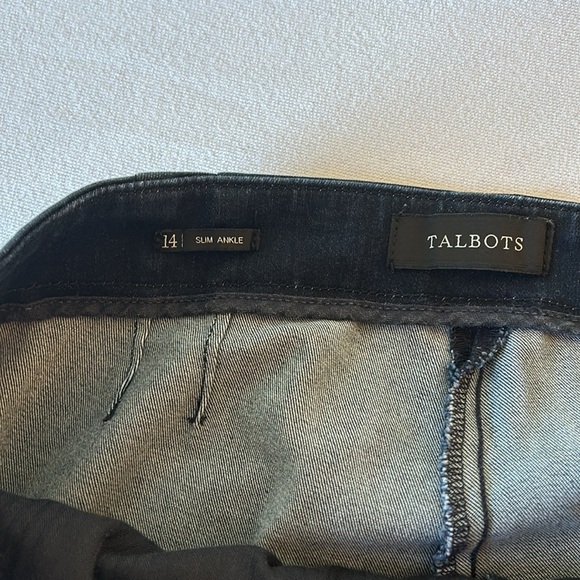 Talbots Slim Ankle Dark Wash Jeans - Picture 4 of 9